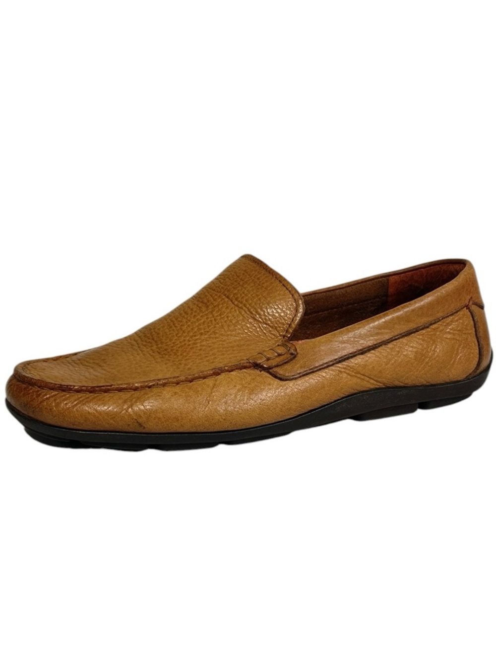 Tommy Bahama Nassau Venetian Loafers Men’s  9 1/2 D Tan Pebbled Leather Driving